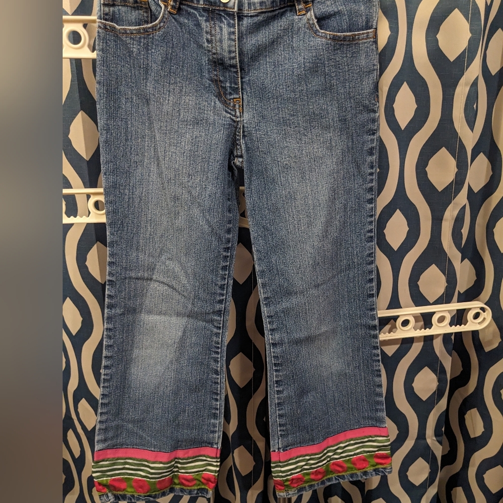 Lilly Pulitzer Embroidered Jeans 8